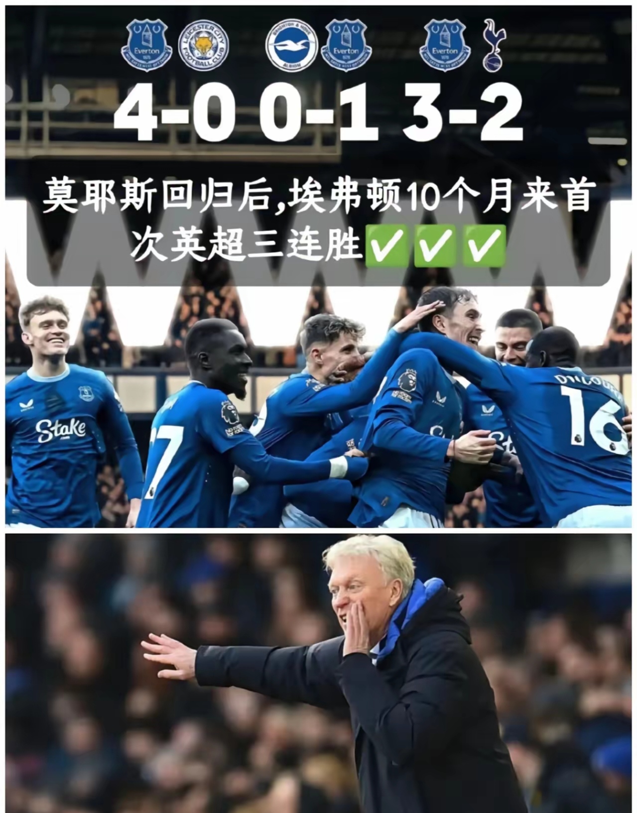 埃弗顿遭遇失利,原地踏步排名第八 埃弗顿遭遇失利,原地踏步排名第八